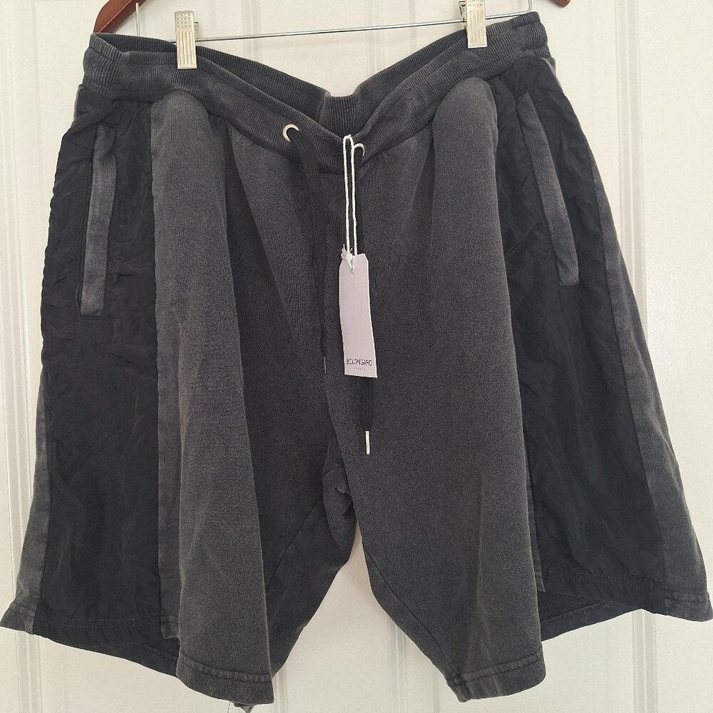 Bolongaro cotton Shorts gray‎ black color size XL
